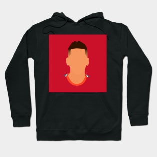 Roberto Firmino Minimalistic Face Art Hoodie